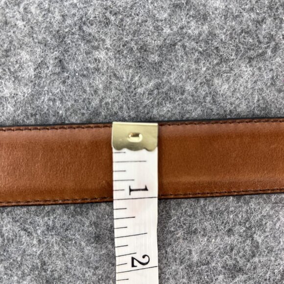 Mens 36 Leather Belt Brass Buckle Handcrafted in USA Classic Casual Americ - Picture 7 of 8